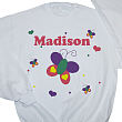 51409X - Beautiful Butterfly Personalized Youth Sweatshirt